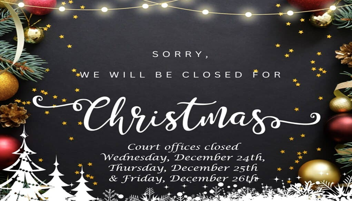 Christmas Closure